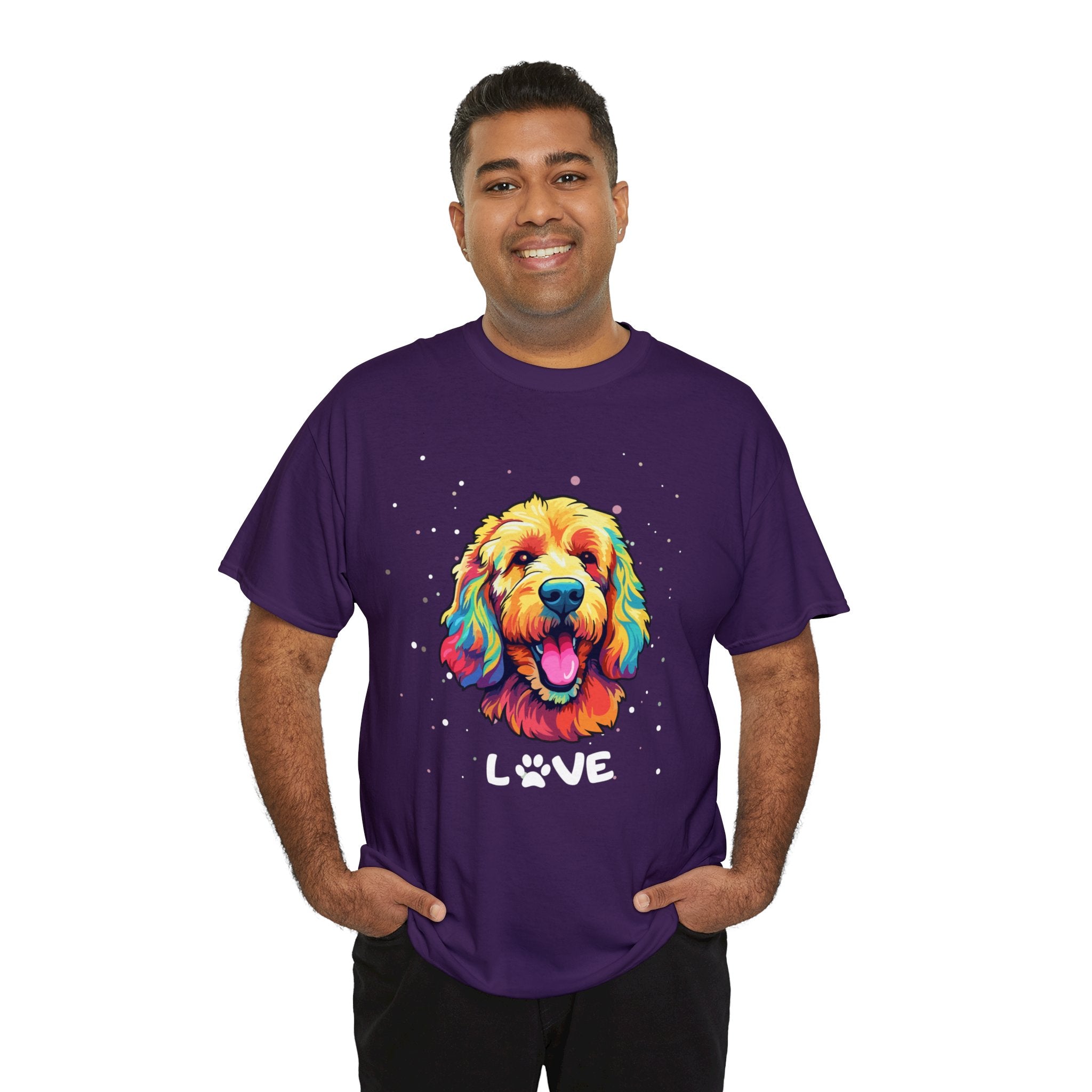 Dog T-Shirt: Goldendoodle Love #2 Dog T-Shirt: Goldendoodle Love #2