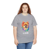 Dog T-Shirt: Pomeranian Love Dog T-Shirt: Pomeranian Love