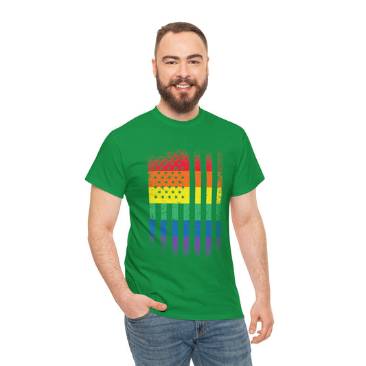 PRIDE T-Shirt: Rainbow Flag