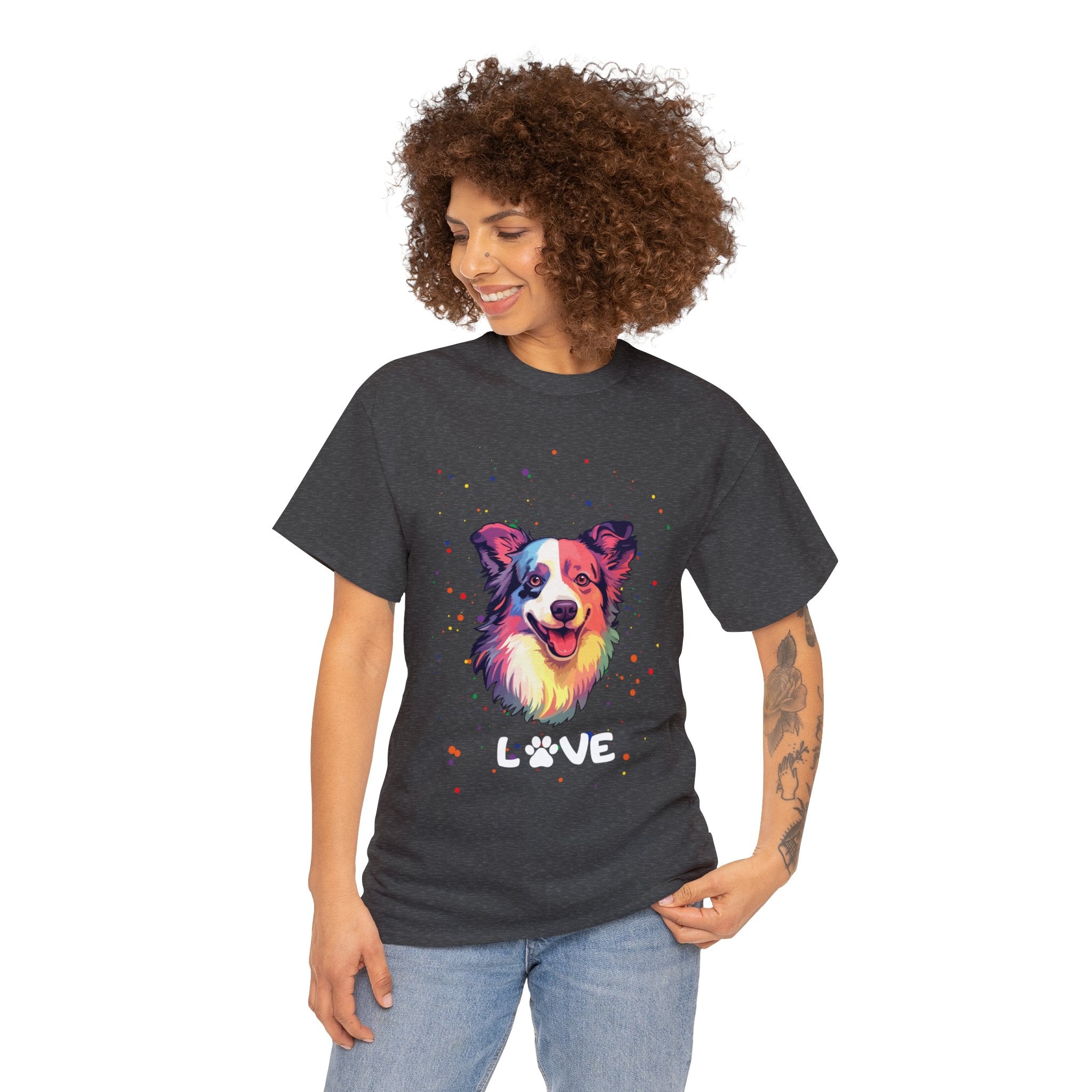 Dog T-Shirt: Border Collie Love Dog T-Shirt: Border Collie Love