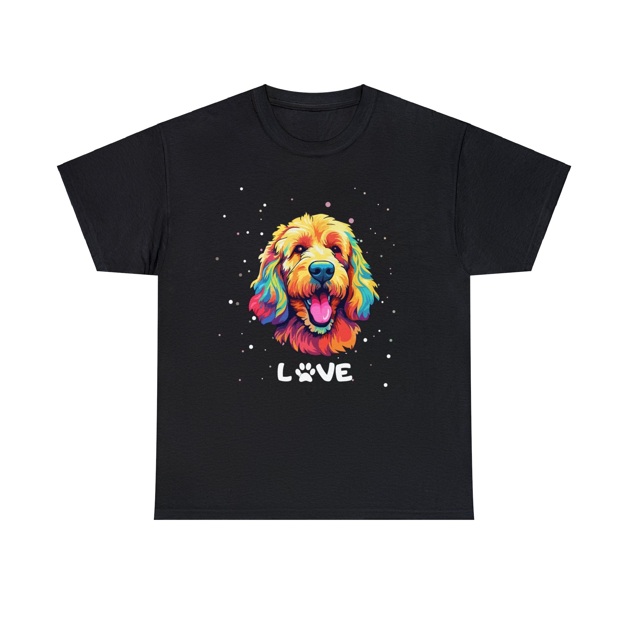 Dog T-Shirt: Goldendoodle Love #2 Dog T-Shirt: Goldendoodle Love #2