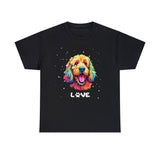 Dog T-Shirt: Goldendoodle Love #2 Dog T-Shirt: Goldendoodle Love #2