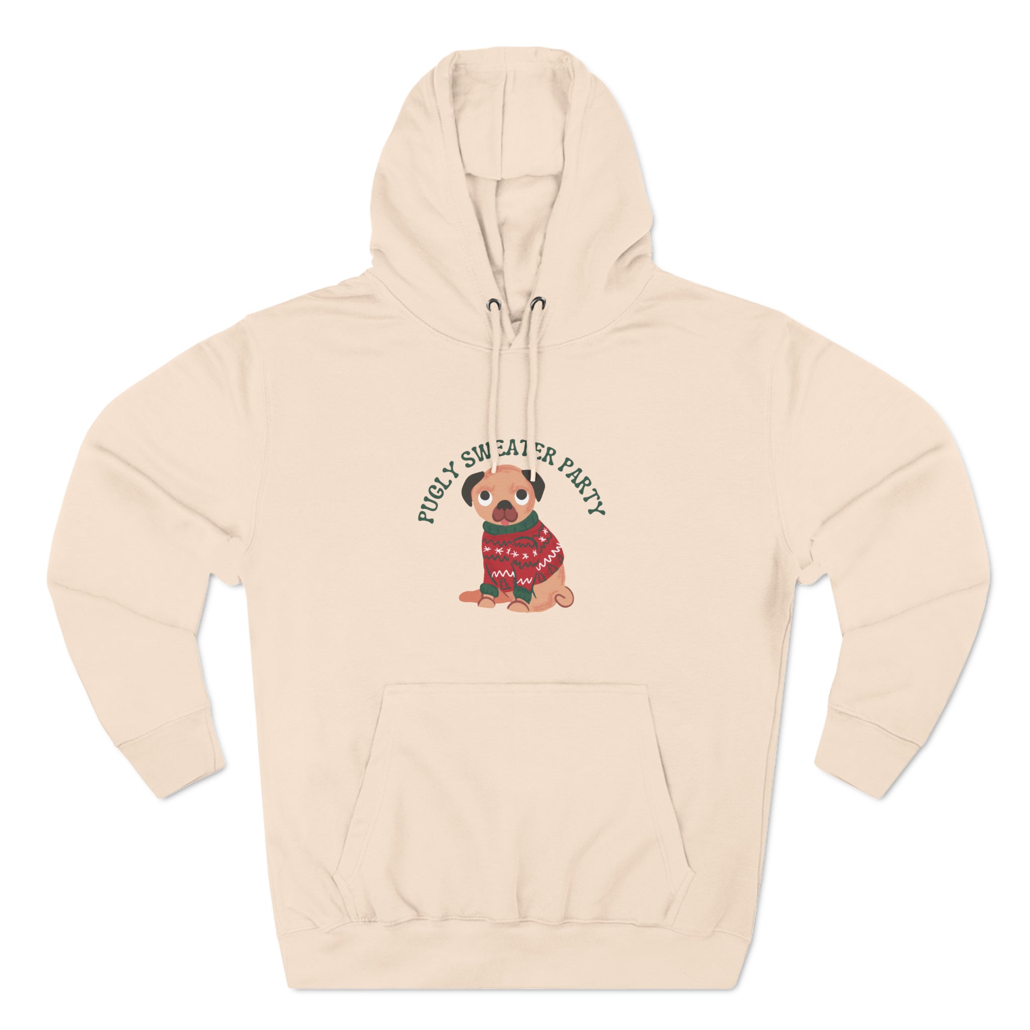 Christmas Hoodie: Pugly Sweater Party Christmas Hoodie: Pugly Sweater Party