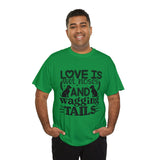 Dog T-Shirt: Love Wet Noses Wagging Tails Dog T-Shirt: Love Wet Noses Wagging Tails