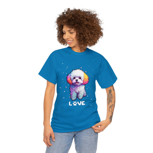 Dog T-Shirt: Bichon Frise Love