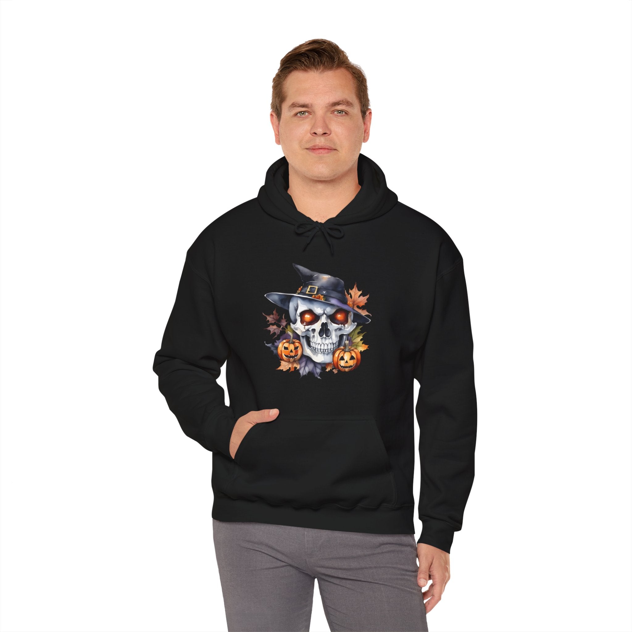 Halloween Hoodie: Witchy Skull