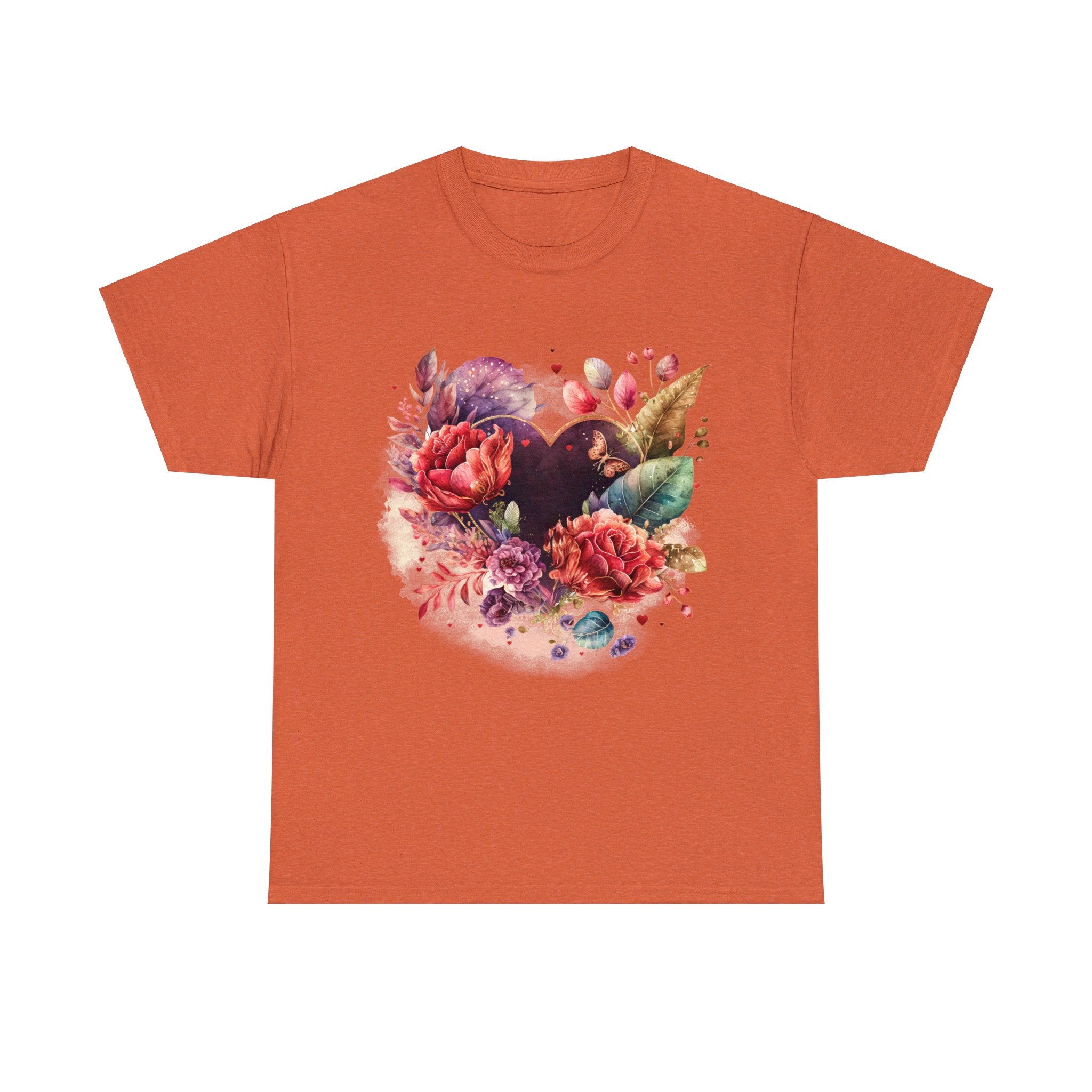 Love T-Shirt: Whimsical Heart with Roses