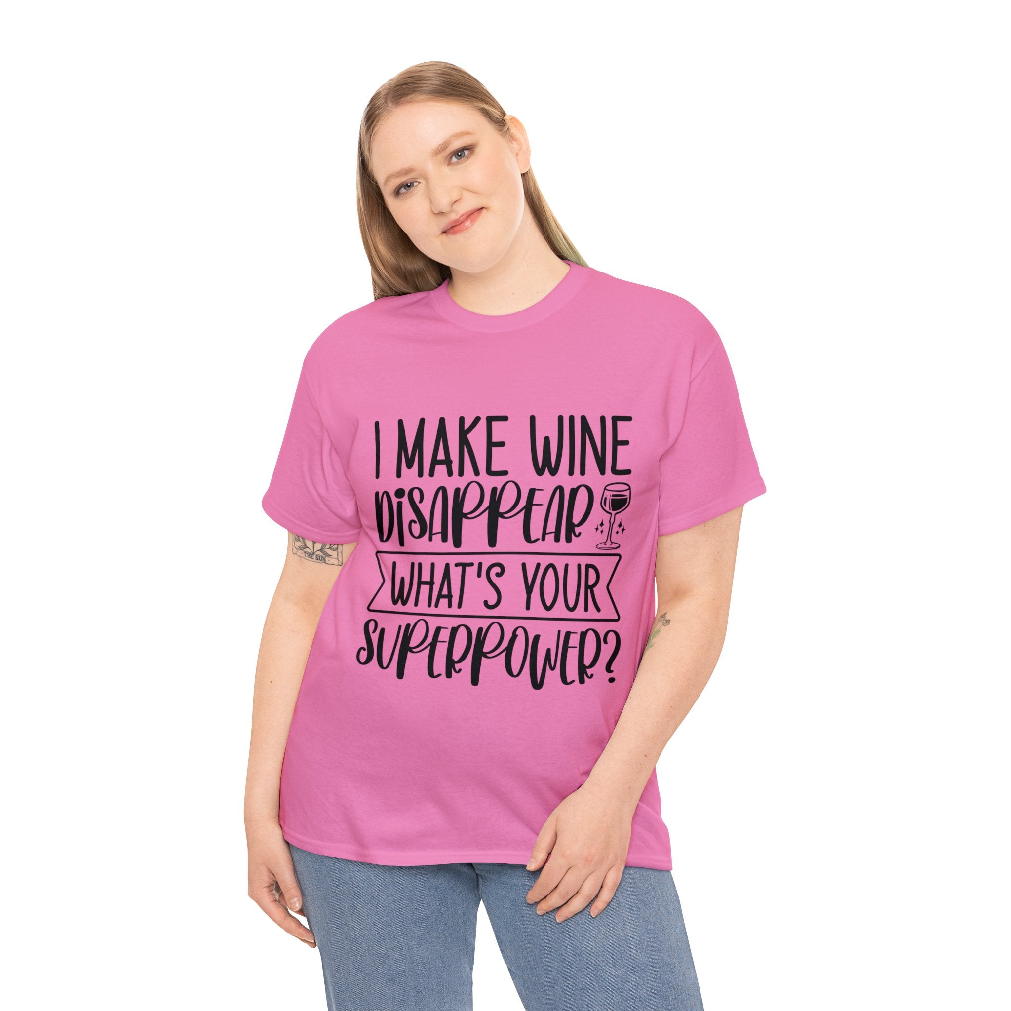 Funny T-Shirt: Wine / Super Power