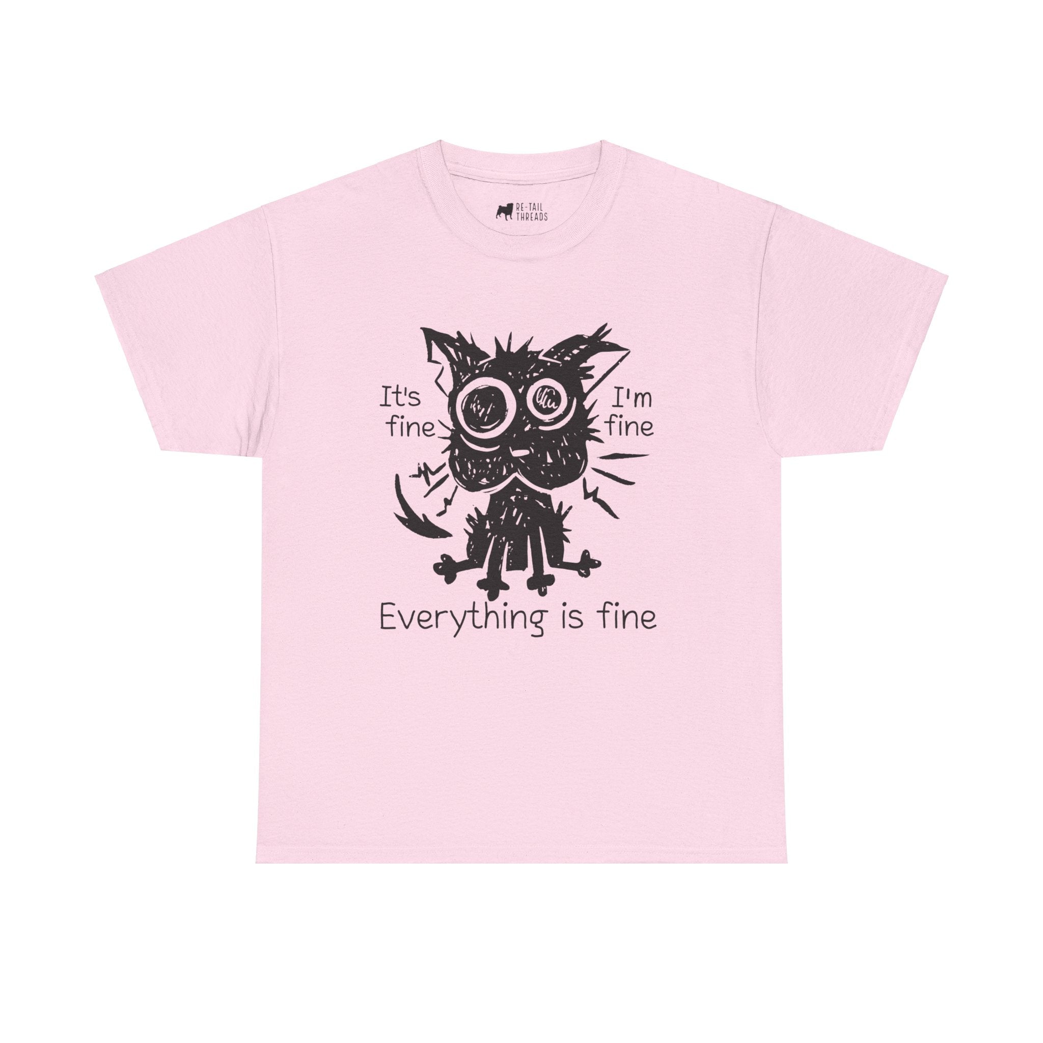 Cat T-Shirt: Everything Is Fine