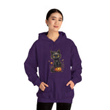 Halloween Hoodie: Cat on a Pumpkin