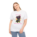 Pug T-Shirt: Just A Girl Who Loves Pugs #2