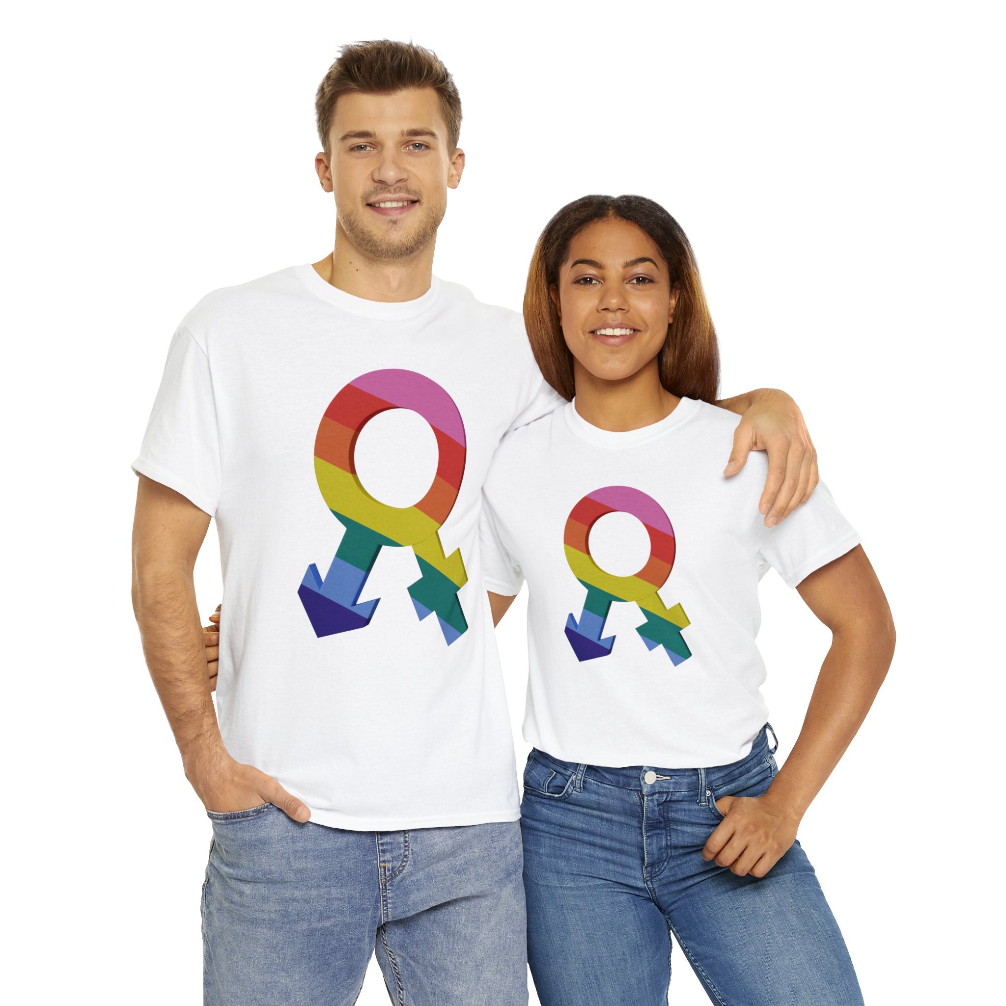 PRIDE T-Shirt: Rainbow Gender Icons