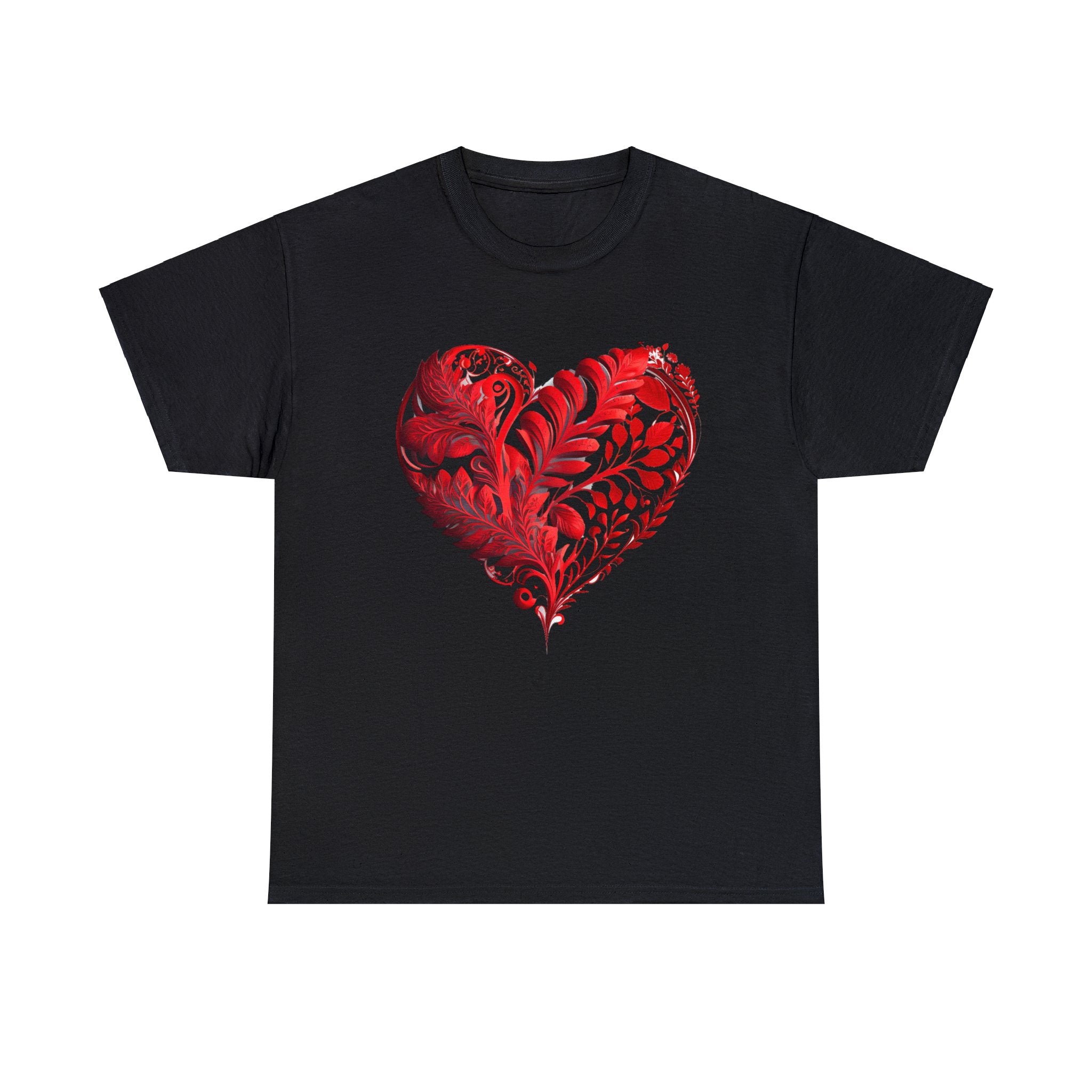 Love T-Shirt: Intricate Red Heart