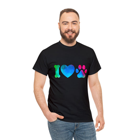 Pet Inspired T-Shirt: I Love Paws