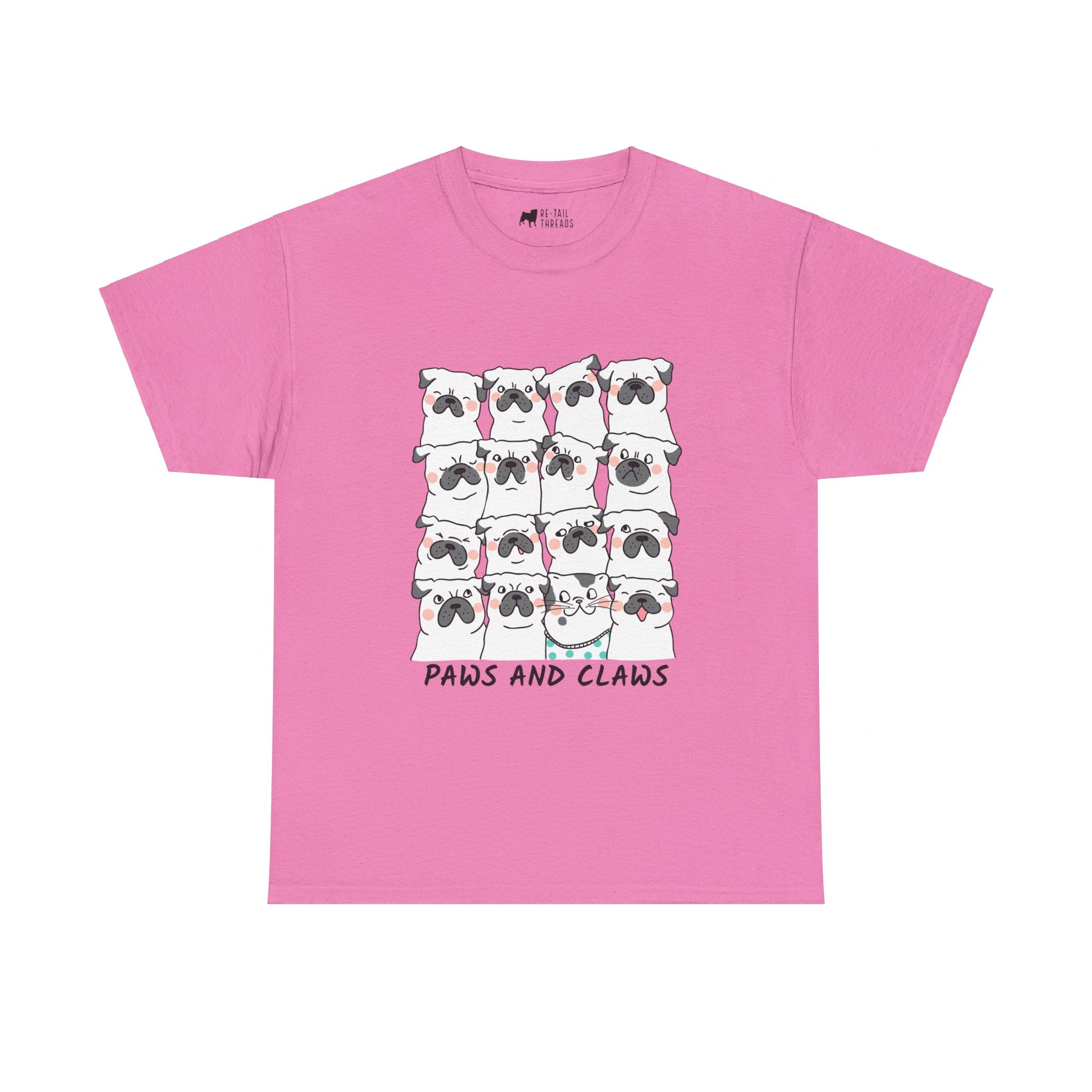 Pug T-Shirt: Paws And Claws