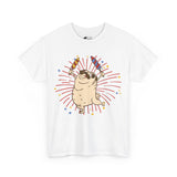 Pug T-Shirt: Pug Fireworks