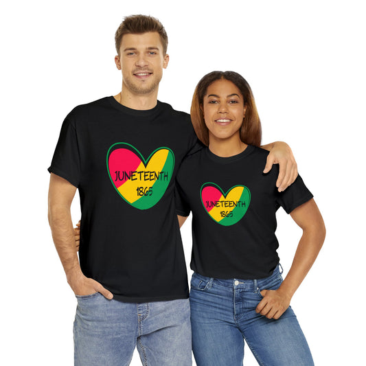 Juneteenth T-Shirt: 1865 Love Heart