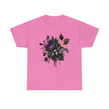 Summer T-Shirt: Black Flower
