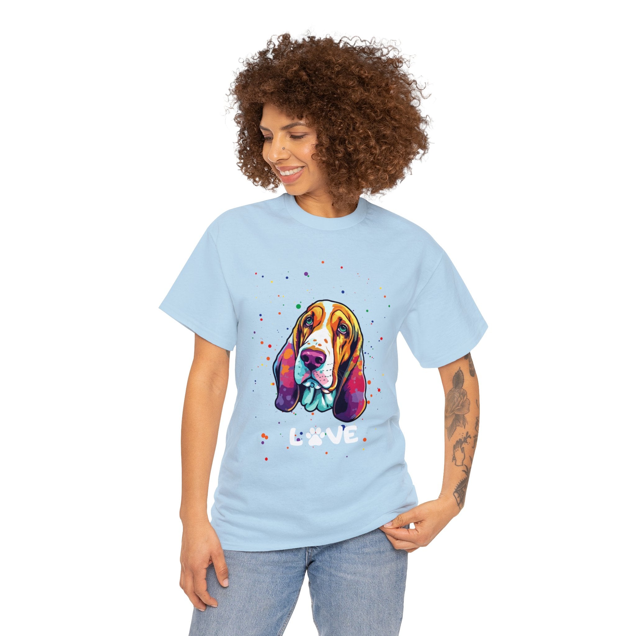 Dog T-Shirt: Bassett Hound Love