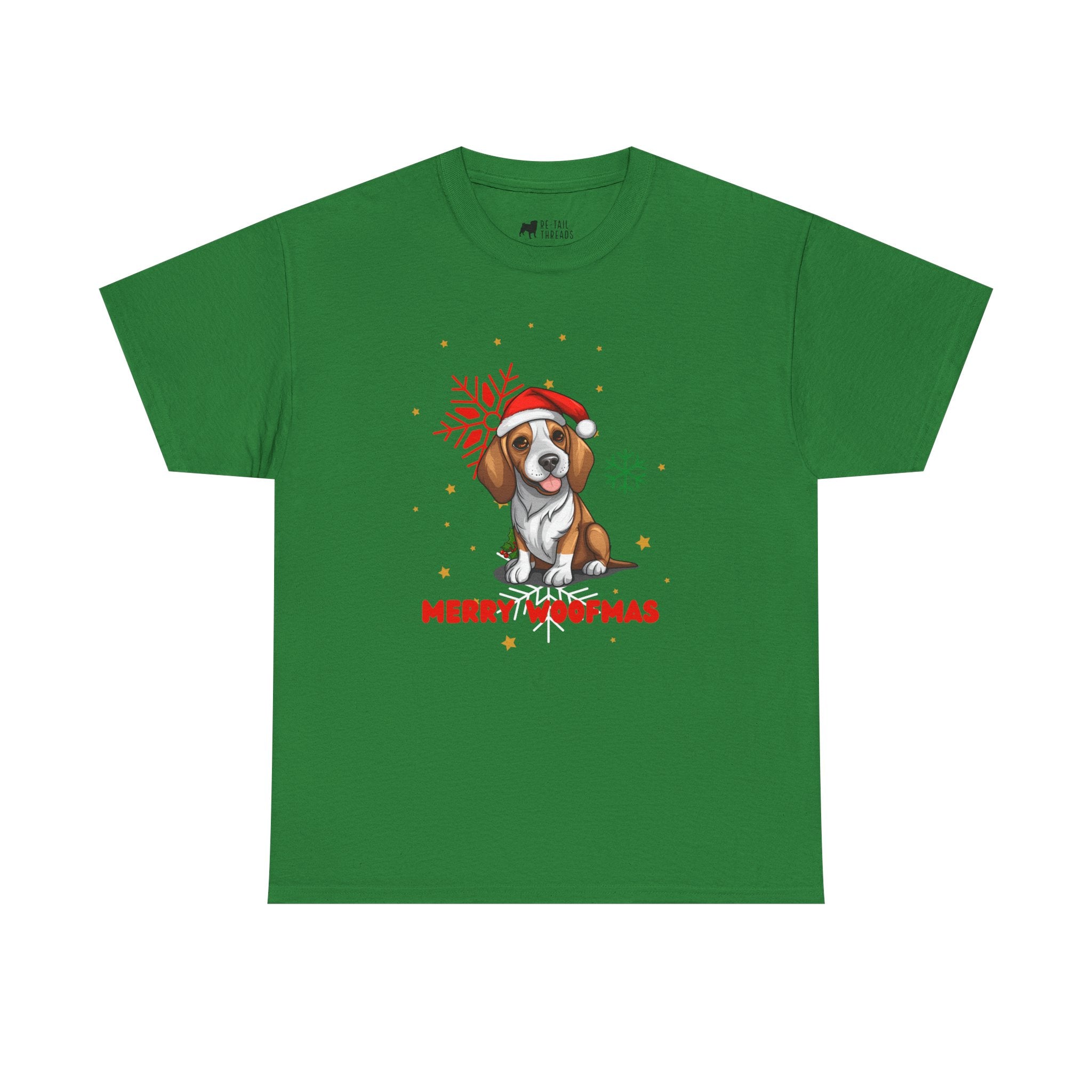 Christmas T-Shirt: Santa Hat Beagle