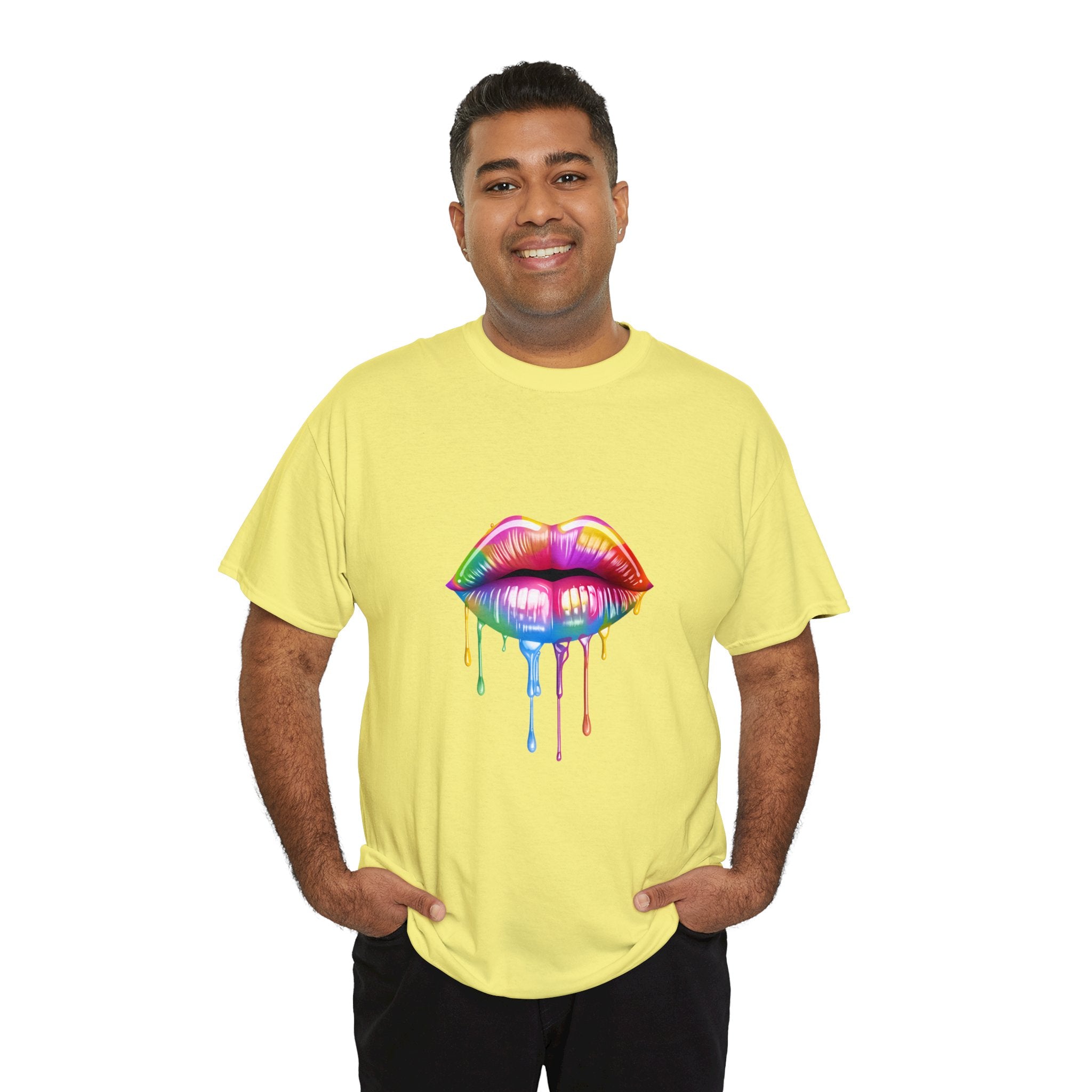 PRIDE T-Shirt: Rainbow Lips