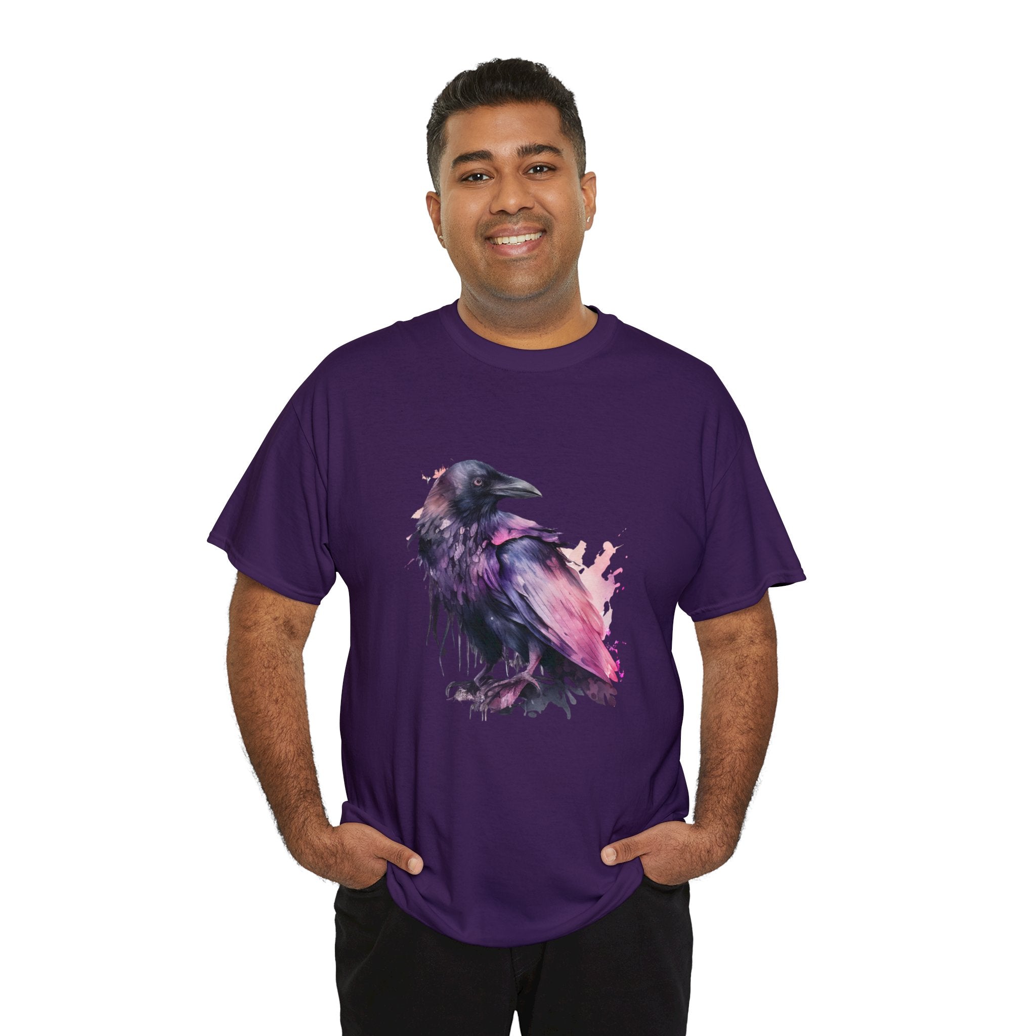 Bird T-Shirt: Watercolor Crow