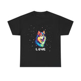 Dog T-Shirt: Alaskan Malamute Love