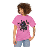 Summer T-Shirt: Black Flower
