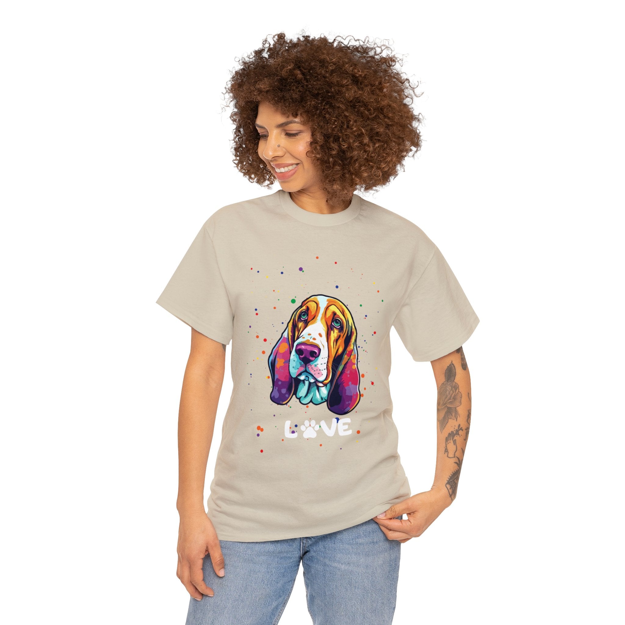 Dog T-Shirt: Bassett Hound Love