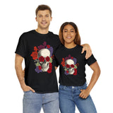 Skull T-Shirt: Skull with Roses