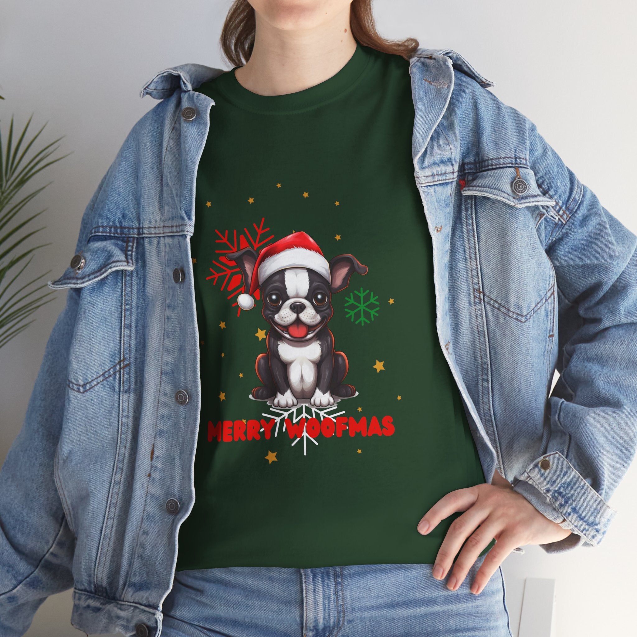 Christmas T-Shirt: Boston Terrier