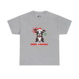 Christmas T-Shirt: Santa Hat Boston Terrier