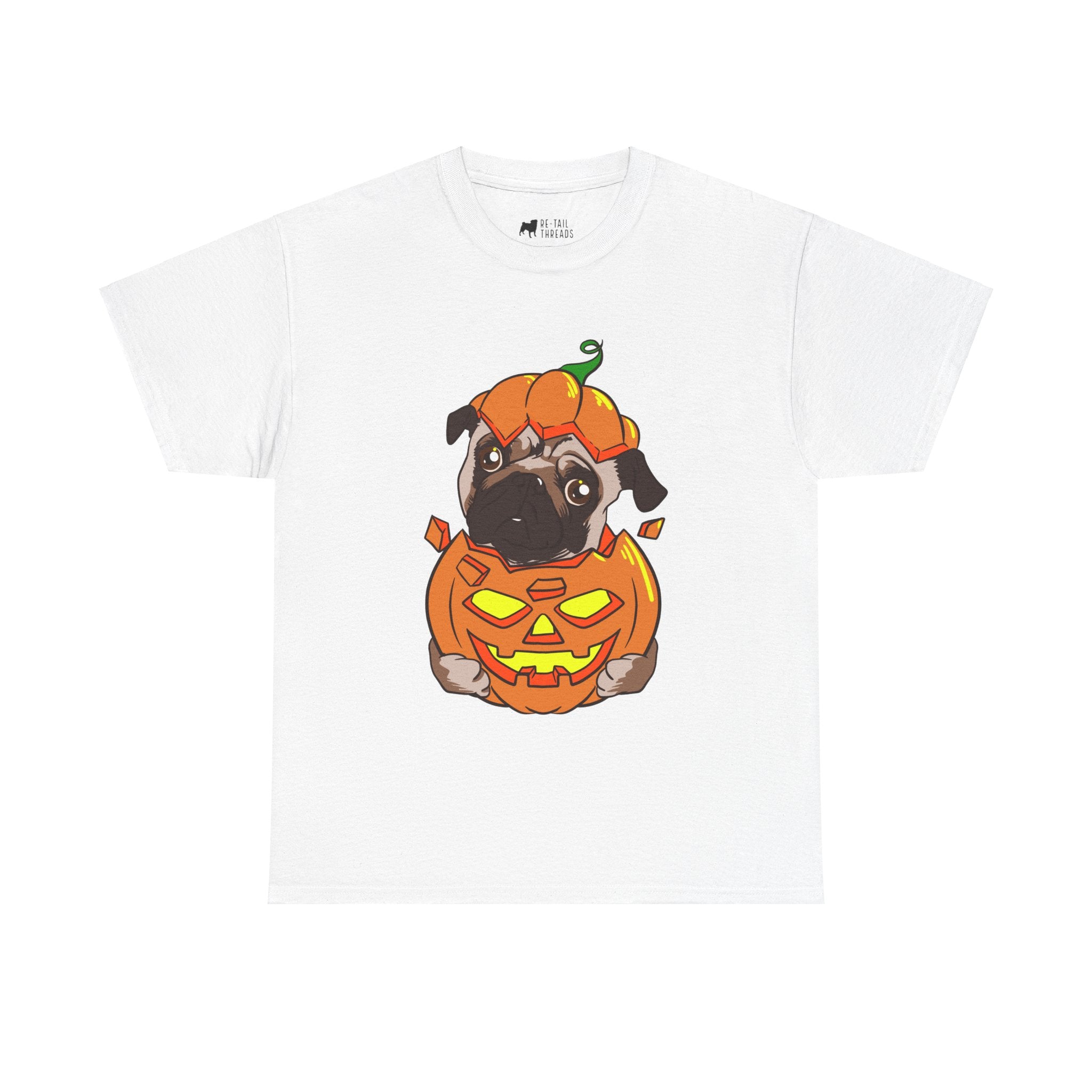 Halloween T-Shirt: Pug in a Pumpkin