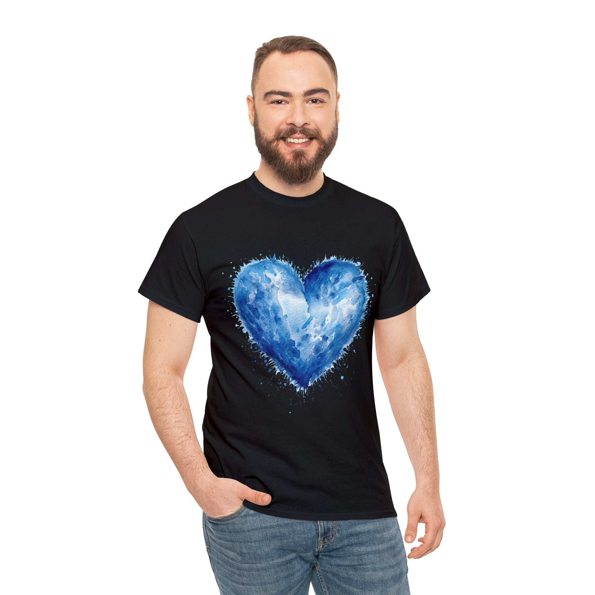 Love T-Shirt: Blue Heart