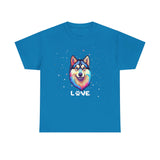 Dog T-Shirt: Husky Love