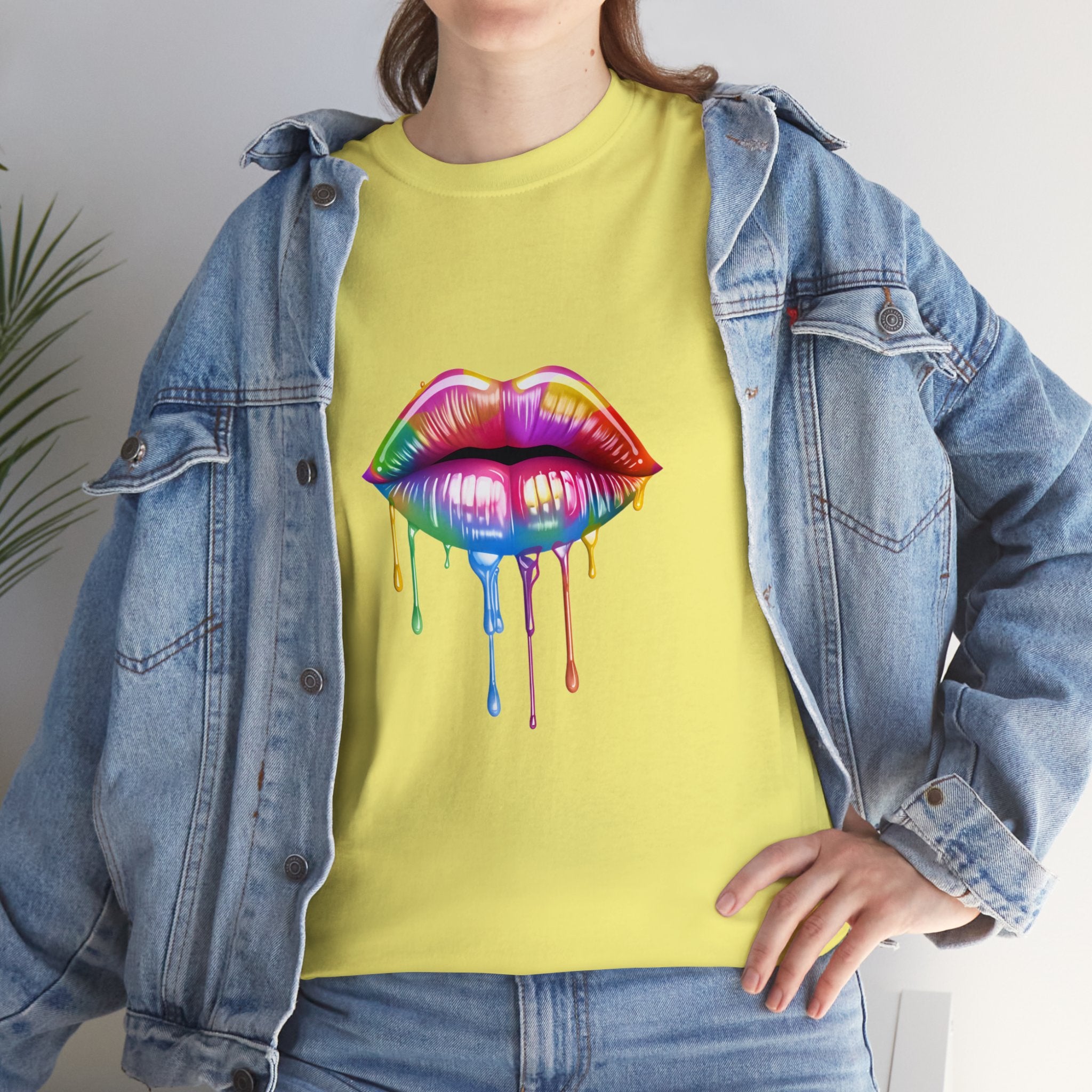 PRIDE T-Shirt: Rainbow Lips