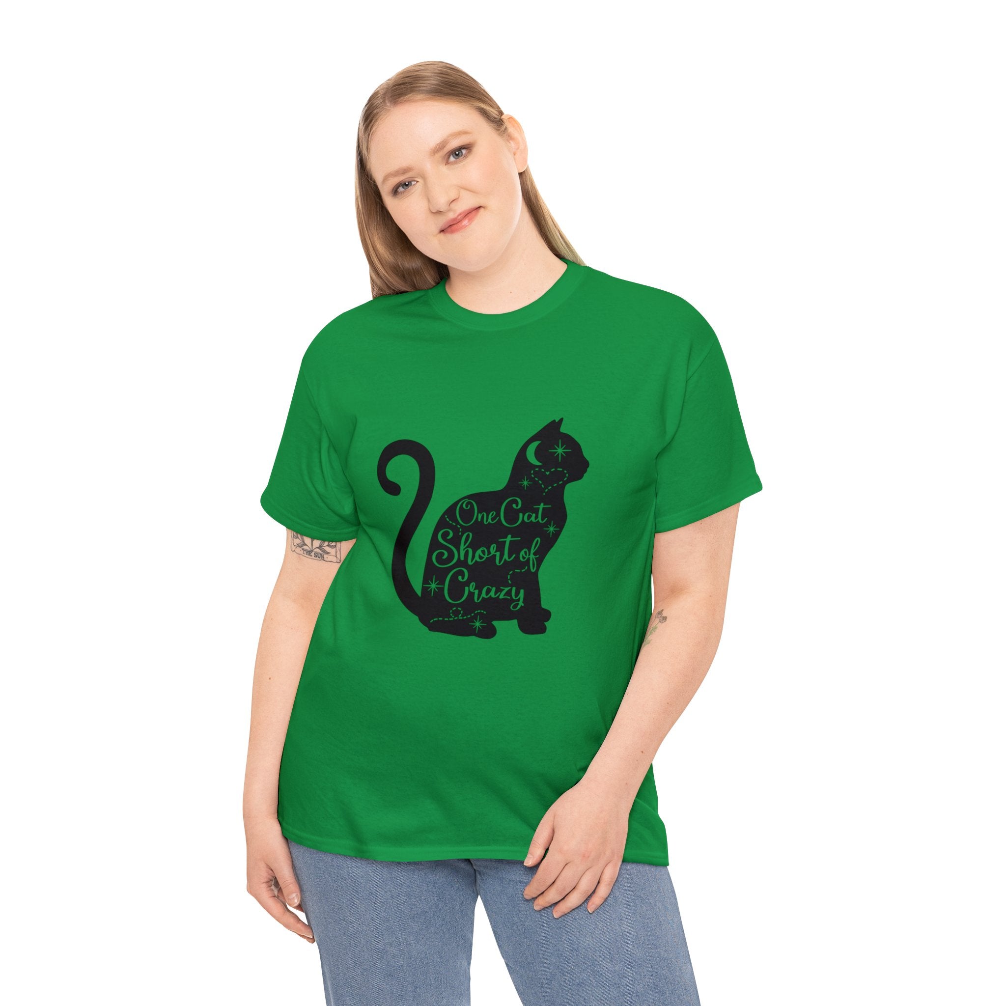 Cat T-Shirt: One Cat Short of Crazy #1