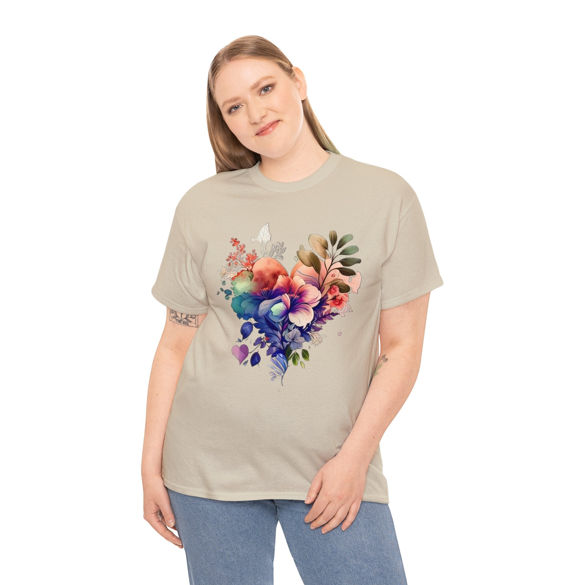 Love T-Shirt: Flowery Heart