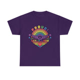 PRIDE T-Shirt: Say it Loud PRIDE Colors