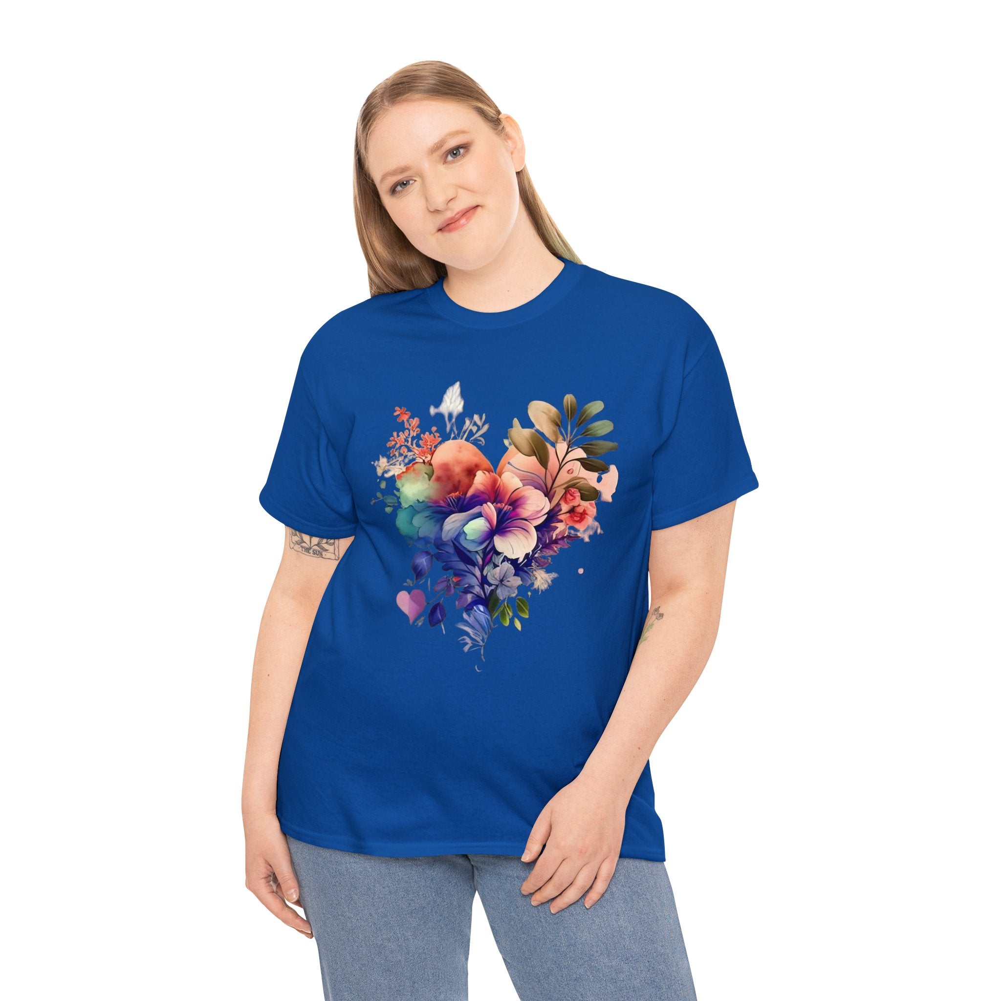 Love T-Shirt: Flowery Heart