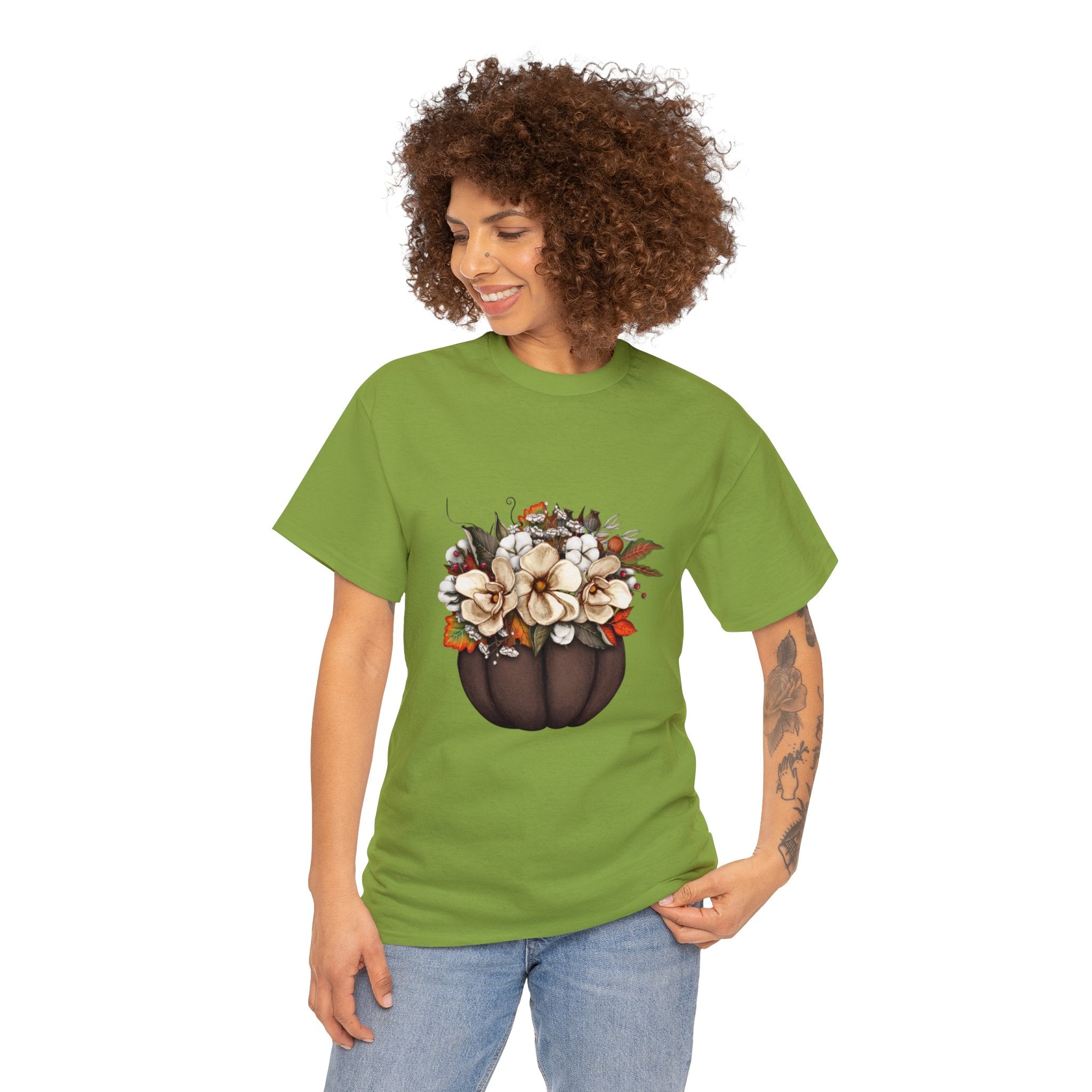 Halloween T-Shirt: Fall Flowers
