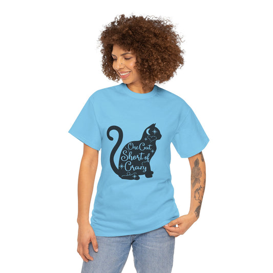 Cat T-Shirt: One Cat Short of Crazy #1