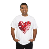 Love T-Shirt: Intricate Red Heart