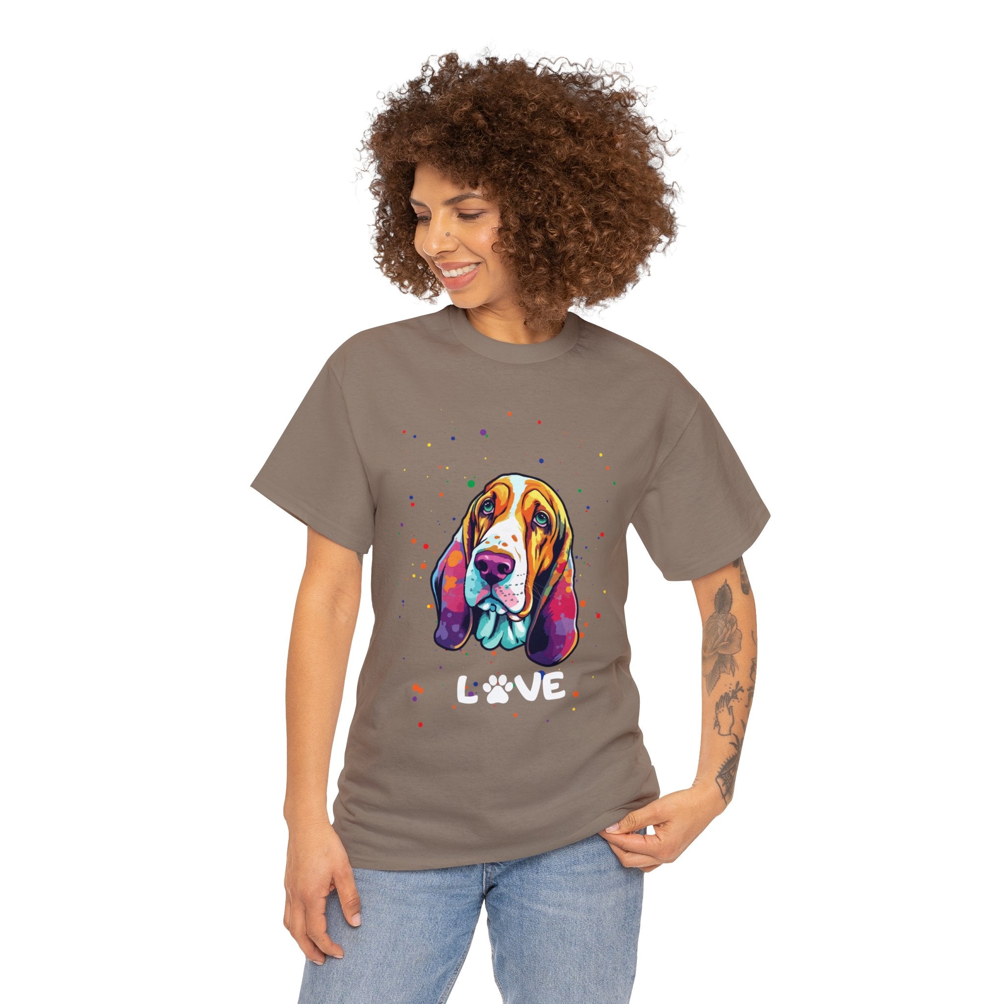 Dog T-Shirt: Bassett Hound Love