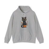 Halloween Hoodie: Cat on a Pumpkin