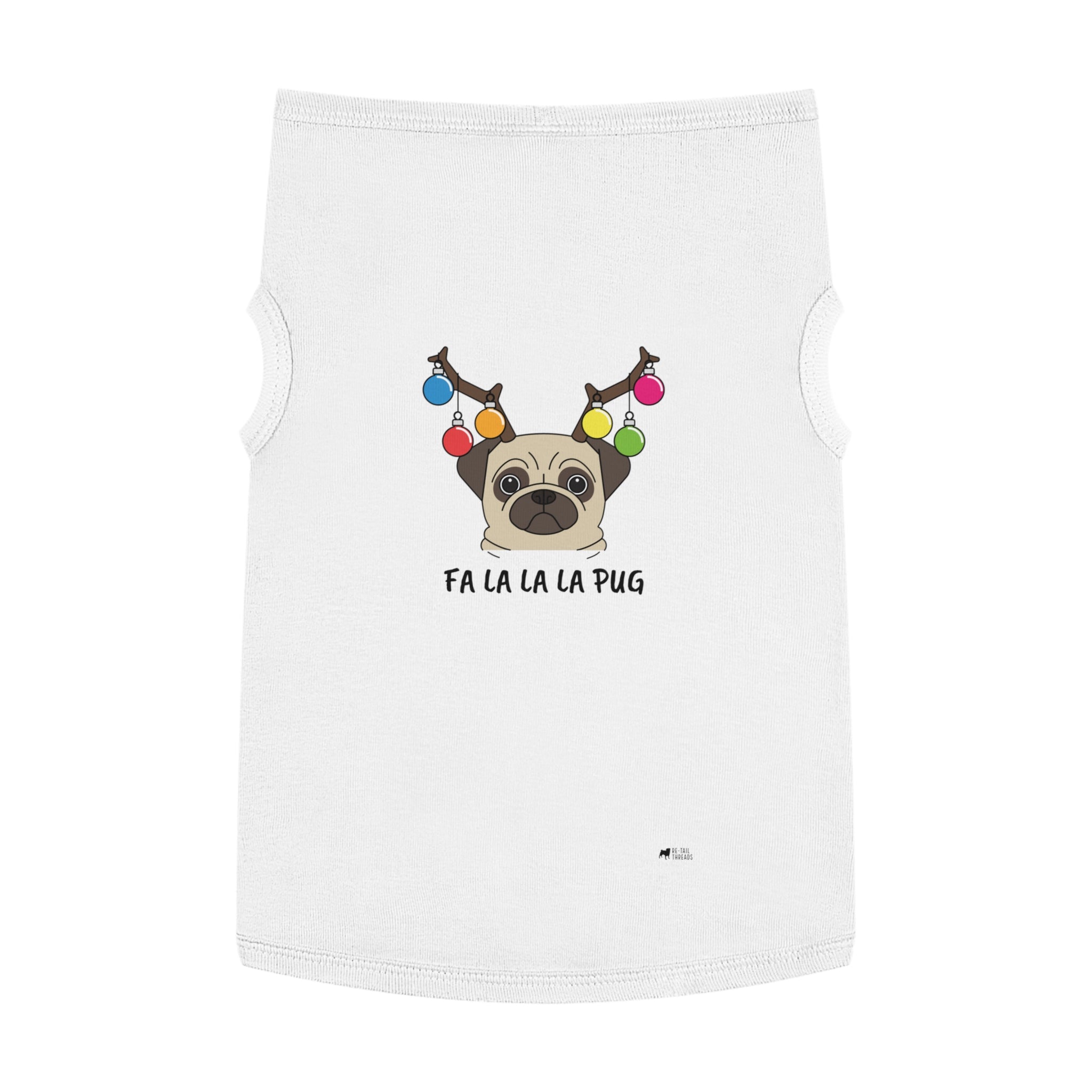 Christmas Pet Shirt: Fa La La La La Pug