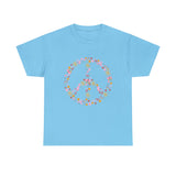 Summer T-Shirt: Flowery Peace Sign