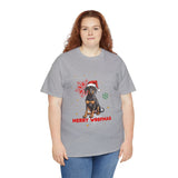 Christmas T-Shirt: Black and Tan Dog