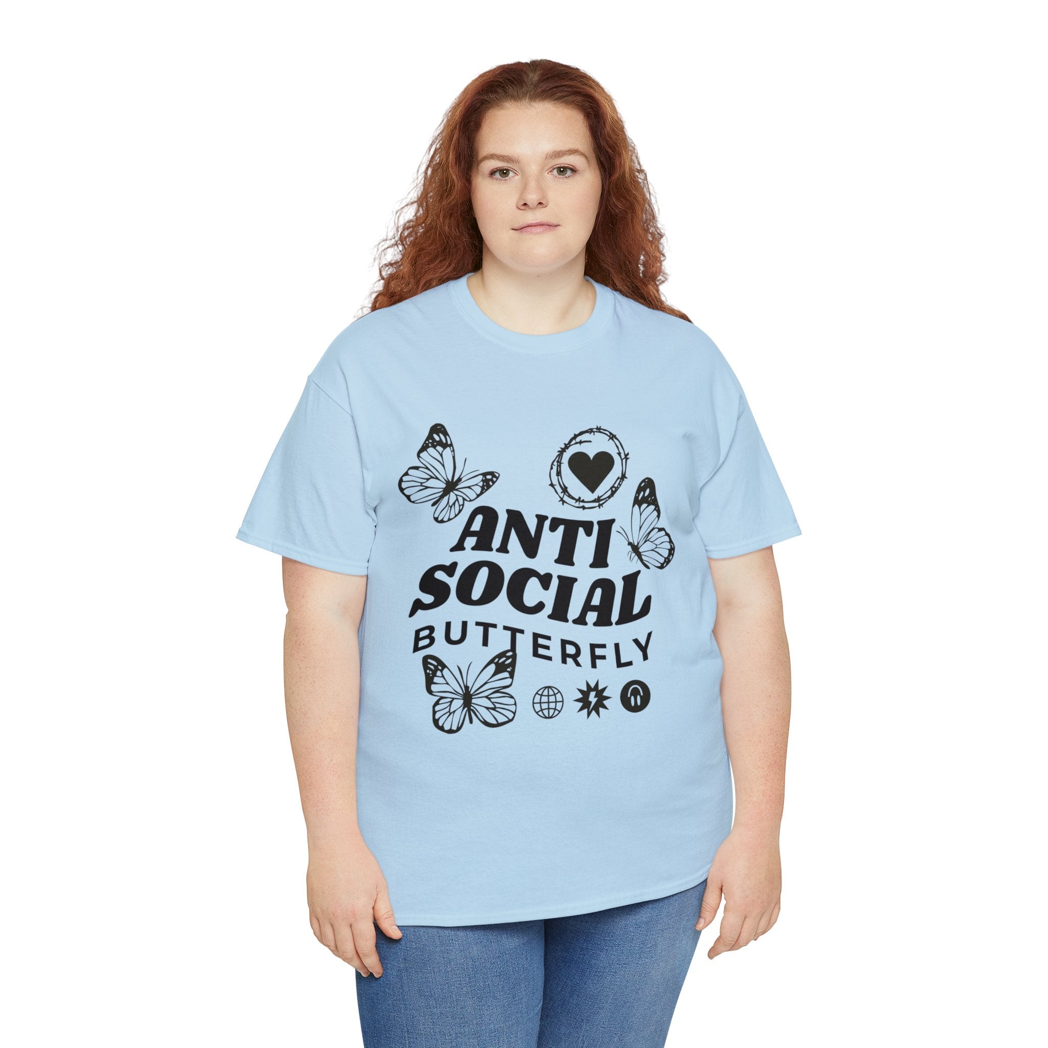 Funny T-Shirt: Anti-Social Butterfly