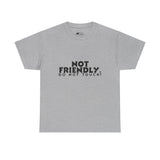 Not Friendly. Do Not Touch. T-Shirt — Funny Unhinged Graphic Tee